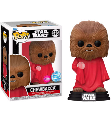 CHEWBACCA LIFE DAY / STAR WARS / FIGURINE FUNKO POP / EXCLUSIVE SPECIAL EDITION / FLOCKED