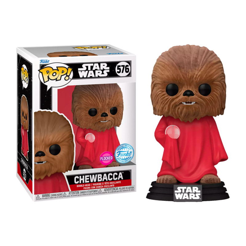 CHEWBACCA LIFE DAY / STAR WARS / FIGURINE FUNKO POP / EXCLUSIVE SPECIAL EDITION / FLOCKED