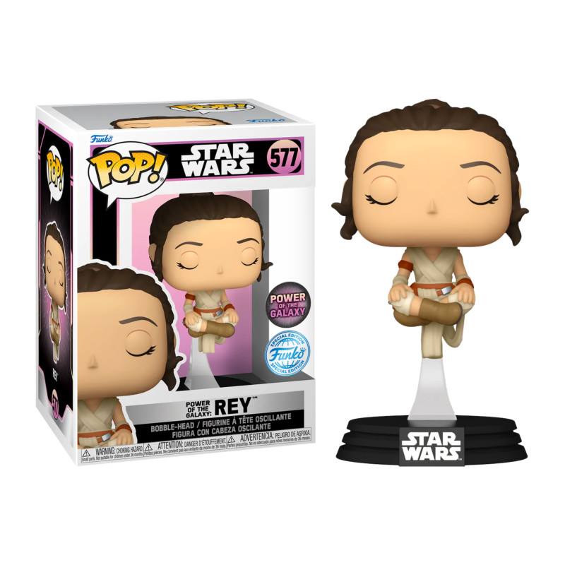 REY POWER OF THE GALAXY / STAR WARS / FIGURINE FUNKO POP / EXCLUSIVE SPECIAL EDITION