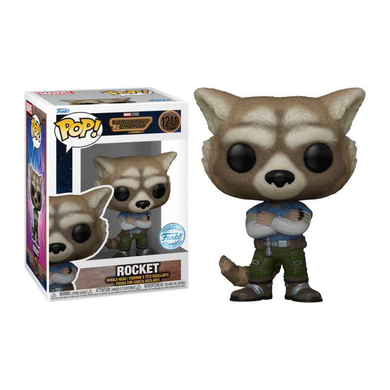 ROCKET CASUAL / LES GARDIENS DE LA GALAXIE 3 / FIGURINE FUNKO POP / EXCLUSIVE SPECIAL EDITION