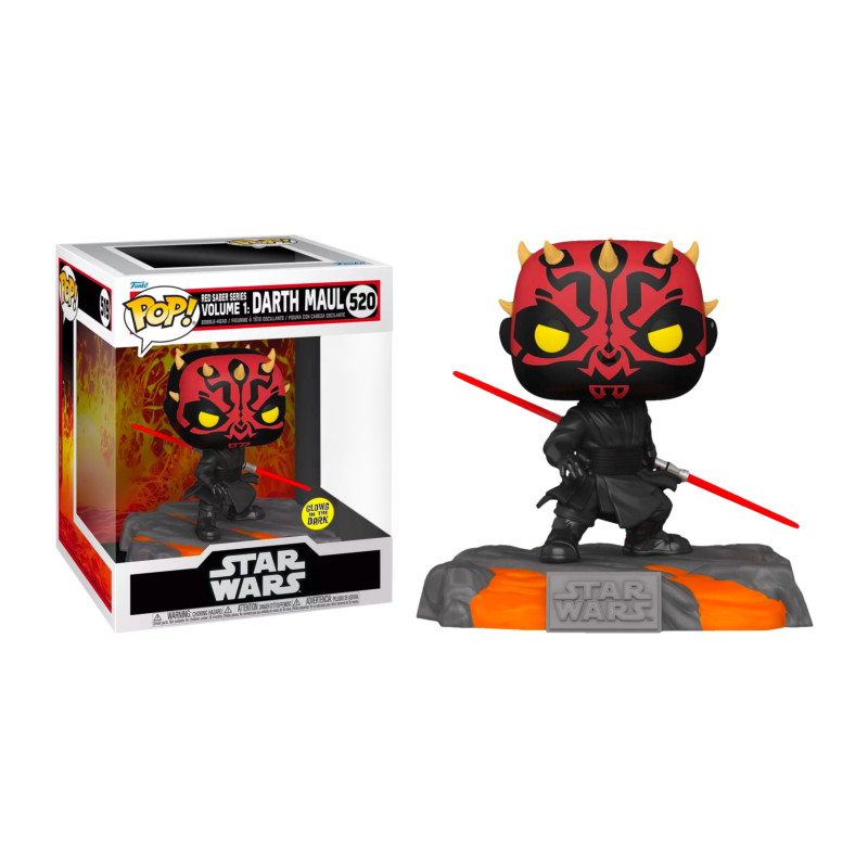 RED SABER SERIES VOLUME 1 DARTH MAUL / STAR WARS / FIGURINE FUNKO POP / EXCLUSIVE SPECIAL EDITION / GITD