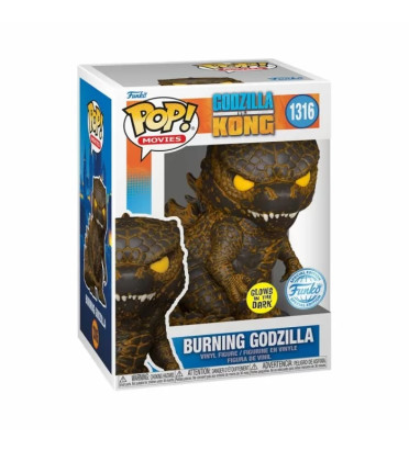 BURNING GODZILLA / GODZILLA VS KONG / FIGURINE FUNKO POP / EXCLUSIVE SPECIAL EDITION / GITD