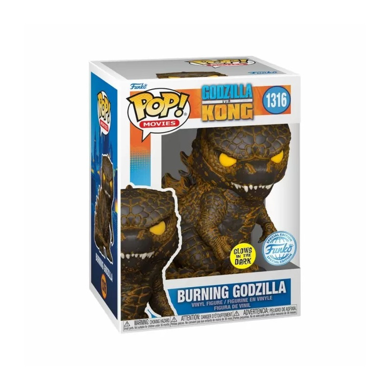 BURNING GODZILLA / GODZILLA VS KONG / FIGURINE FUNKO POP / EXCLUSIVE SPECIAL EDITION / GITD