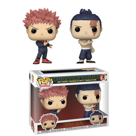 2 PACK YUJI ITADORI AND AOI TODO / JUJUTSU KAIDEN / FIGURINE FUNKO POP