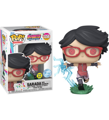 SARADA WITH SHARINGAN / BORUTO / FIGURINE FUNKO POP / EXCLUSIVE SPECIAL EDITION / GITD