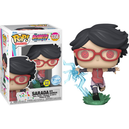 SARADA WITH SHARINGAN / BORUTO / FIGURINE FUNKO POP / EXCLUSIVE SPECIAL EDITION / GITD