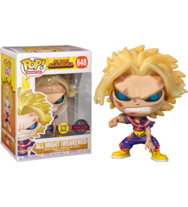 ALL MIGHT WEAKENED / MY HERO ACADEMIA / FIGURINE FUNKO POP / EXCLUSIVE SPECIAL EDITION / GITD