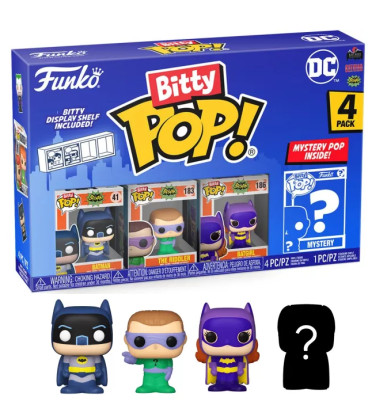 4-PACK BATMAN ADAM WEST / BATMAN / FUNKO BITTY POP