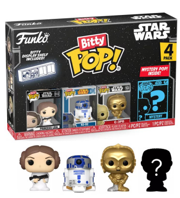 4-PACK LEIA / STAR WARS / FUNKO BITTY POP