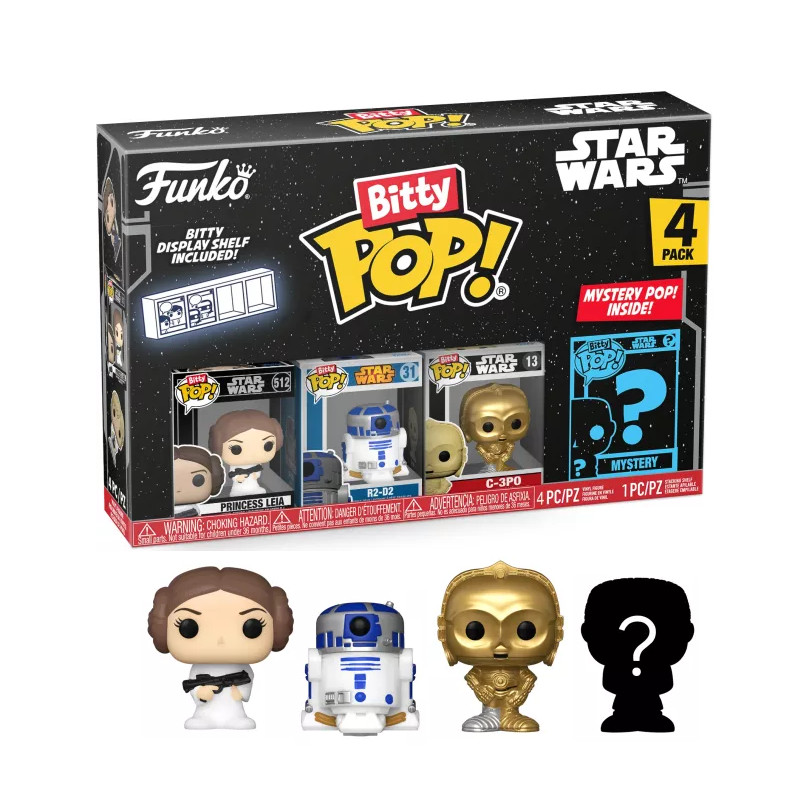 4-PACK LEIA / STAR WARS / FUNKO BITTY POP