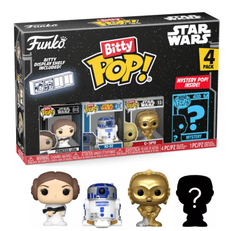 4-PACK LEIA / STAR WARS / FUNKO BITTY POP