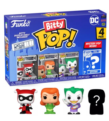 4-PACK HARLEY QUINN / BATMAN / FUNKO BITTY POP