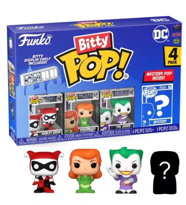 4-PACK HARLEY QUINN / BATMAN / FUNKO BITTY POP