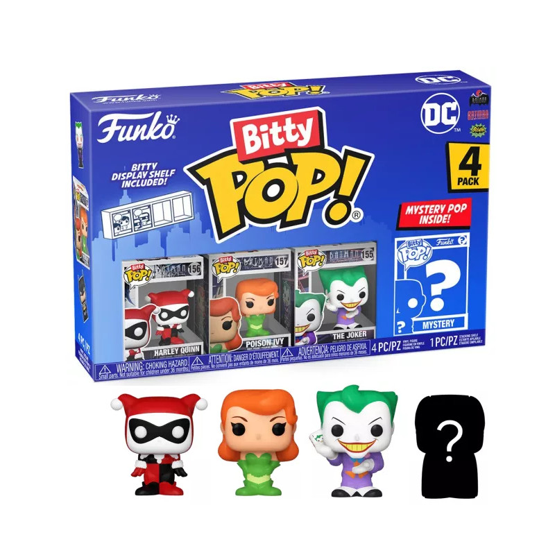 4-PACK HARLEY QUINN / BATMAN / FUNKO BITTY POP