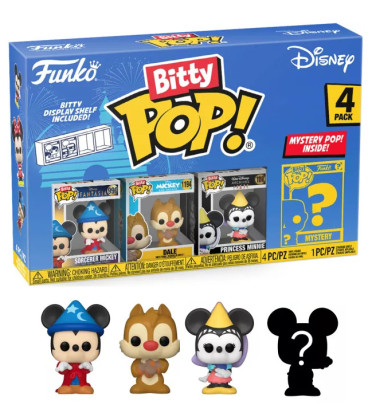 4-PACK MICKEY SORCIER / MICKEY MOUSE / FUNKO BITTY POP 4-PACK MICKEY SORCIER / MICKEY MOUSE / FUNKO BITTY POP