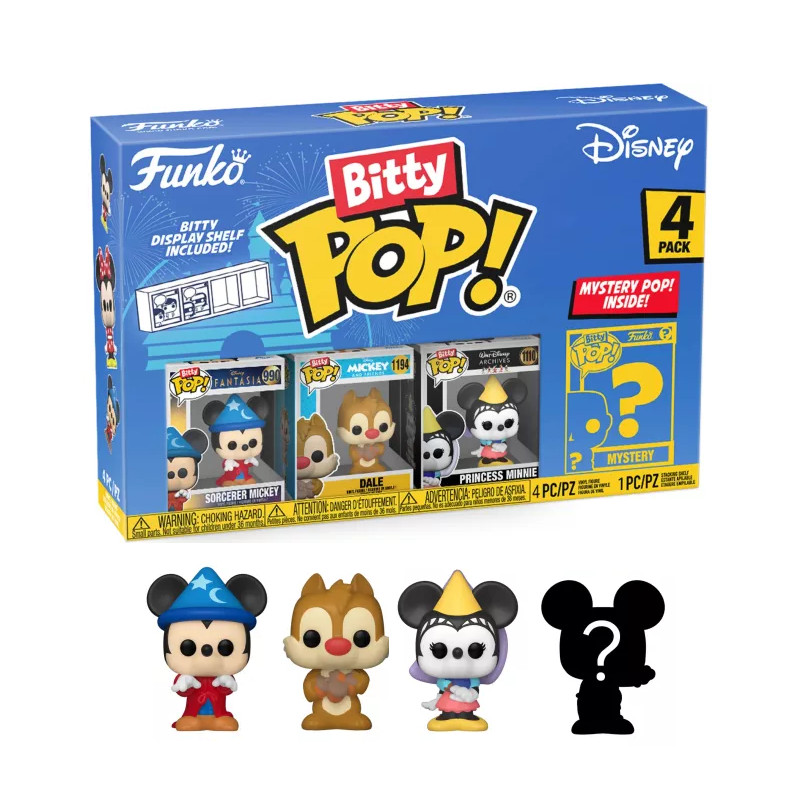 4-PACK MICKEY SORCIER / MICKEY MOUSE / FUNKO BITTY POP