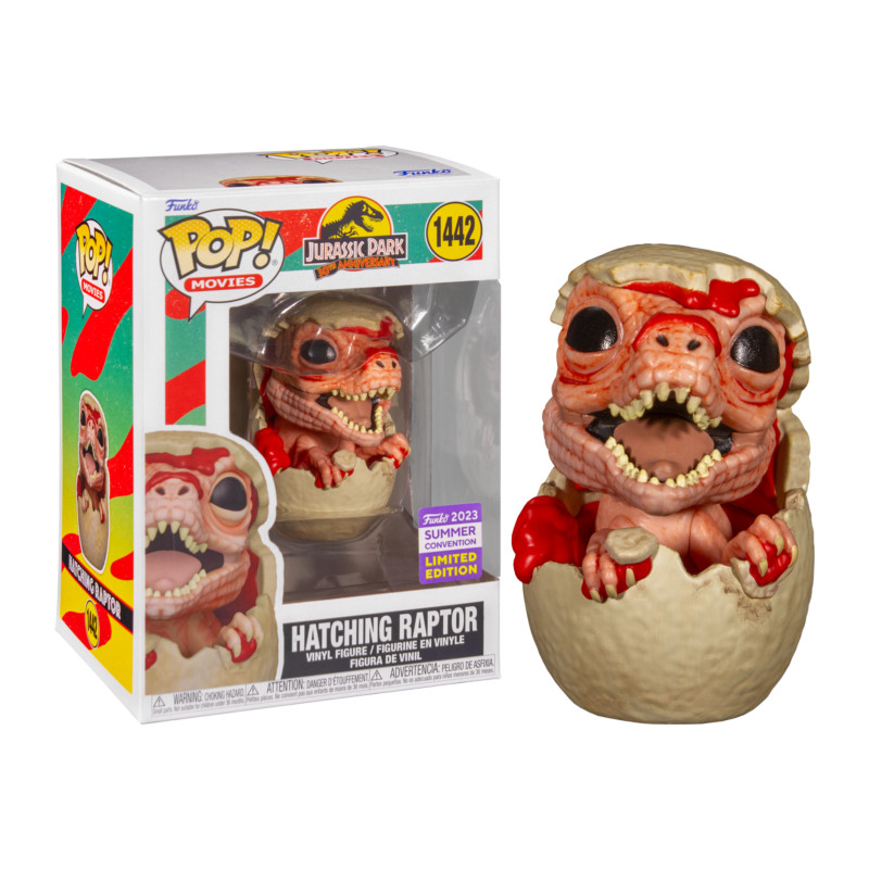 HATCHING RAPTOR / JURASSIC PARK / FIGURINE FUNKO POP / EXCLUSIVE SDCC 2023