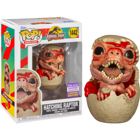 HATCHING RAPTOR / JURASSIC PARK / FIGURINE FUNKO POP / EXCLUSIVE SDCC 2023