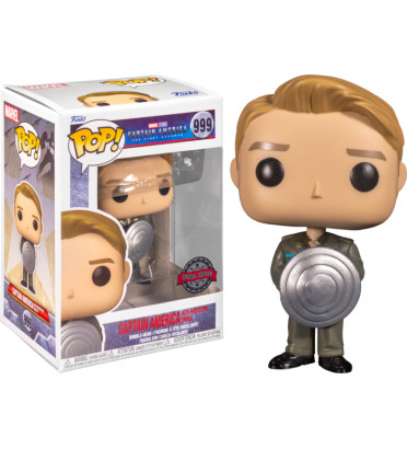 CAPTAIN AMERICA WITH PROTOTYPE SHIELD / CAPTAIN AMERICA / FIGURINE FUNKO POP / EXCLUSIVE EEE