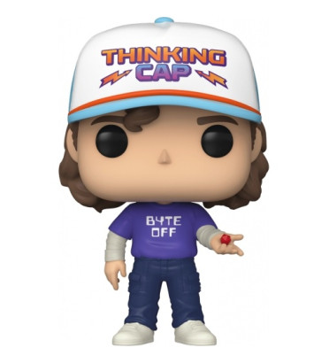 DUSTIN WITH T-SHIRT BYTE OFF / STRANGER THINGS / FIGURINE FUNKO POP