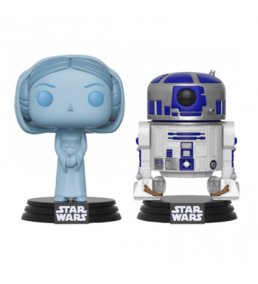 2-PACK LEIA ET R2-D2 / STAR WARS / FIGURINE FUNKO POP / SDCC 2017 EXCLUSIVE