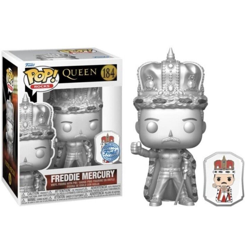 FREDDIE MERCURY SILVER / QUEEN / FIGURINE FUNKO POP / EXCLUSIVE SPECIAL EDITION