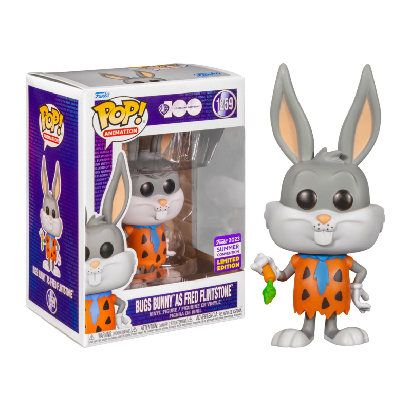 BUGS BUNNY AS FRED FLINTSTONE / LOONEY TUNES / FIGURINE FUNKO POP / EXCLUSIVE SDCC 2023