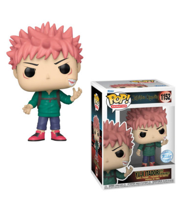 Funko Pop Animation Jujutsu Kaisen - Yuji Itadori with Tsukamoto Doll  (Special Edition Exclusive)