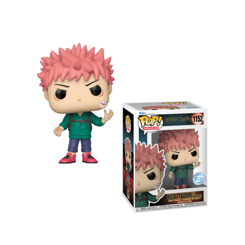 YUJI ITADORI WITH SUKUNA MOUTH / JUJUTSU KAISEN / FIGURINE FUNKO POP / EXCLUSIVE SPECIAL EDITION