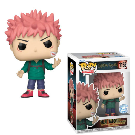 YUJI ITADORI WITH SUKUNA MOUTH / JUJUTSU KAISEN / FIGURINE FUNKO POP / EXCLUSIVE SPECIAL EDITION