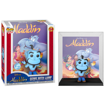 GENIE WITH LAMP VHS COVERS / ALADDIN / FIGURINE FUNKO POP / EXCLUSIVE SPECIAL EDITION