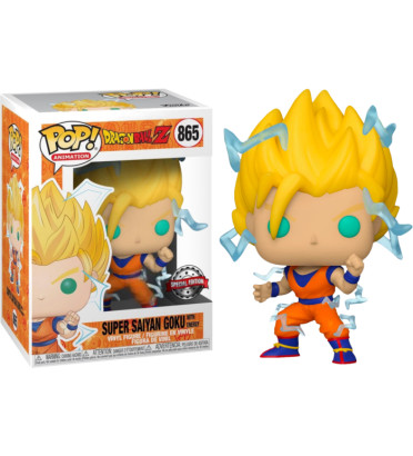 SUPER SAIYAN GOKU WITH ENERGY / DRAGON BALL Z / FIGURINE FUNKO POP / EXCLUSIVE PX PREVIEW