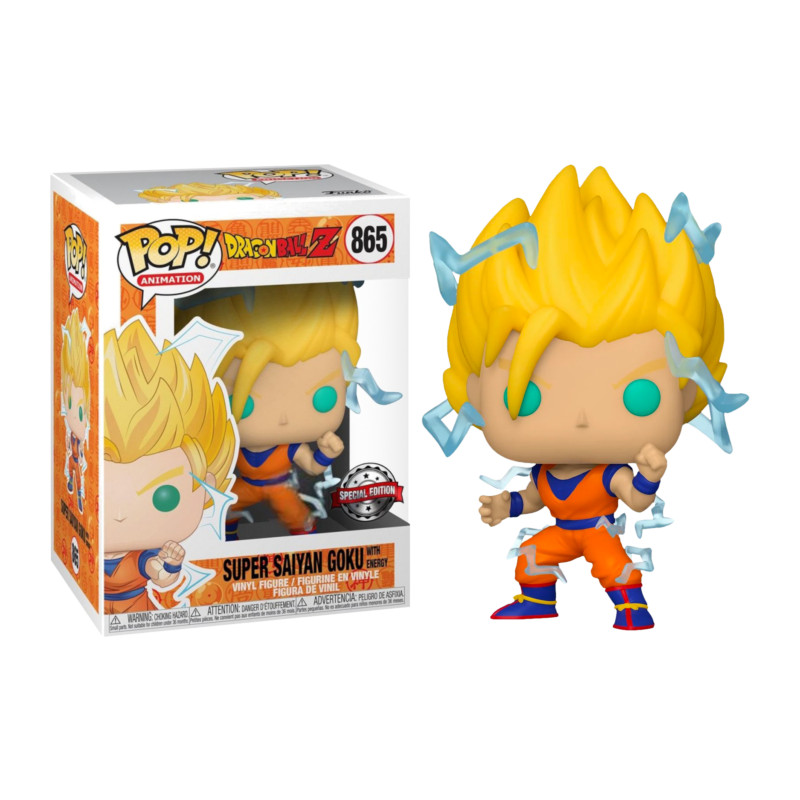 SUPER SAIYAN GOKU WITH ENERGY / DRAGON BALL Z / FIGURINE FUNKO POP / EXCLUSIVE PX PREVIEW