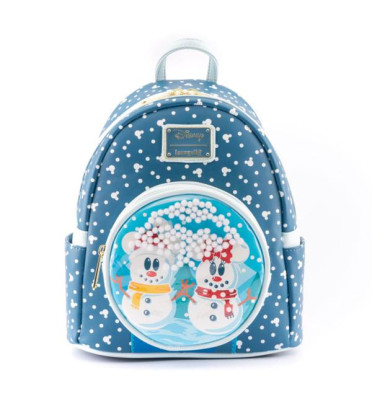 MINI SAC A DOS SNOWMAN MINNIE ET MICKEY / MICKEY MOUSE / LOUNGEFLY