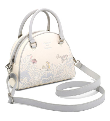 SAC A MAIN ALICE WHITE FLOWER / ALICE AU PAYS DES MERVEILLES / LOUNGEFLY