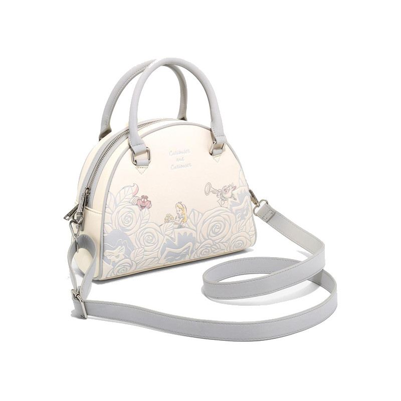 SAC A MAIN ALICE WHITE FLOWER / ALICE AU PAYS DES MERVEILLES / LOUNGEFLY