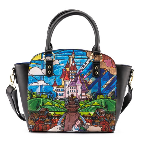 SAC BANDOULIERE PRINCESS CASTLE SERIES BELLE / LA BELLE ET LA BETE / LOUNGEFLY