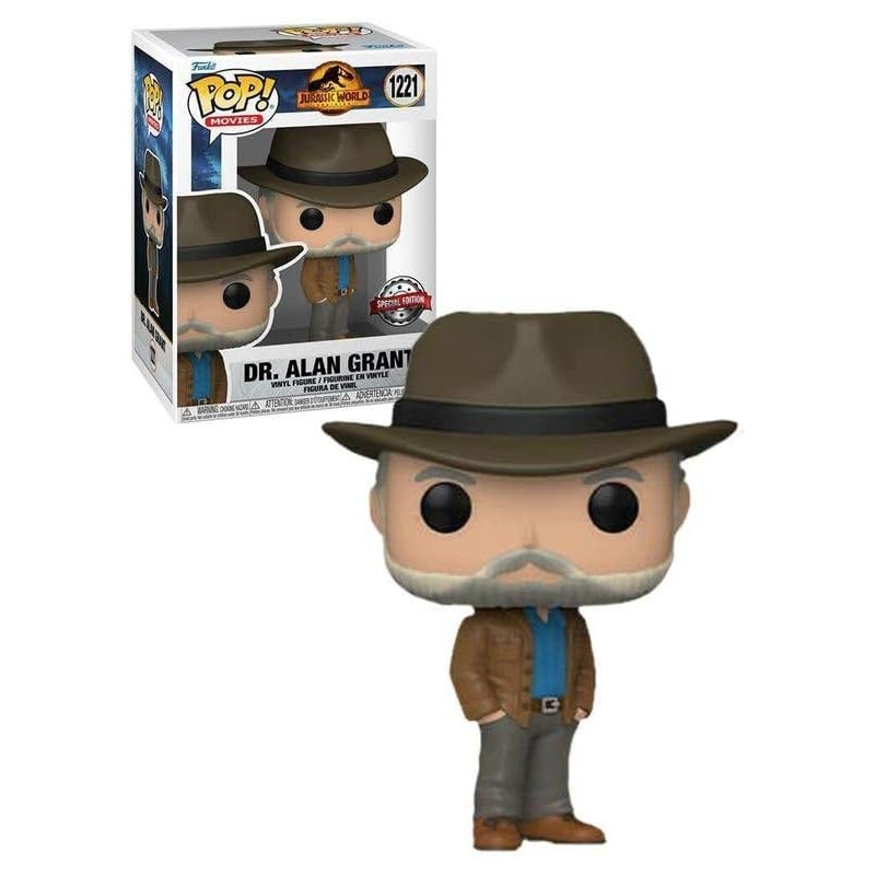 DR ALAN GRANT / JURASSIC WORLD DOMINION / FIGURINE FUNKO POP / EXCLUSIVE SPECIAL EDITION