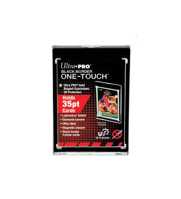 ONE TOUCH 35 PT MAGNETIC HOLDER ROOKIE CARD BLACK BORDER / ULTRA PRO