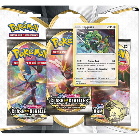 PACK 3 BOOSTERS CLASH DES REBELLES EB02 / CARTE POKEMON VF