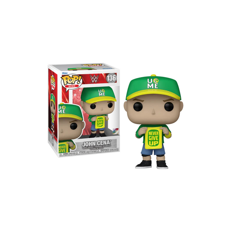 JOHN CENA NEVER GIVE UP / WWE / FIGURINE FUNKO POP