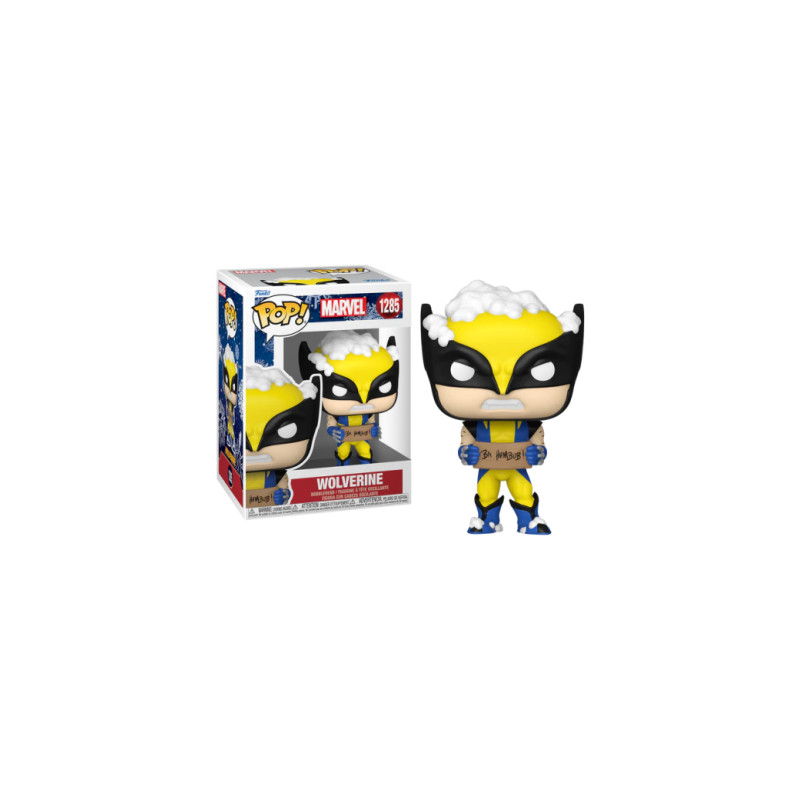 WOLVERINE AVEC PANNEAU / MARVEL HOLIDAY / FIGURINE FUNKO POP