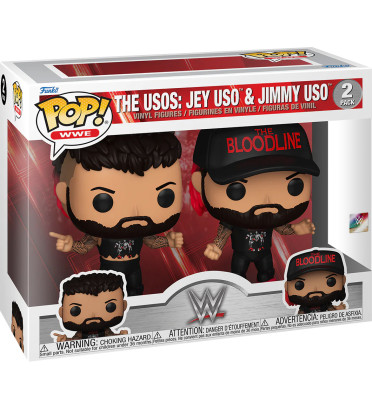 2 PACK THE USOS BROTHERS / WWE / FIGURINE FUNKO POP