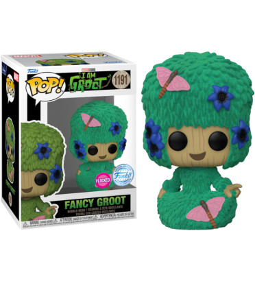 FANCY GROOT / I AM GROOT / FIGURINE FUNKO POP / EXCLUSIVE SPECIAL EDITION / FLOCKED