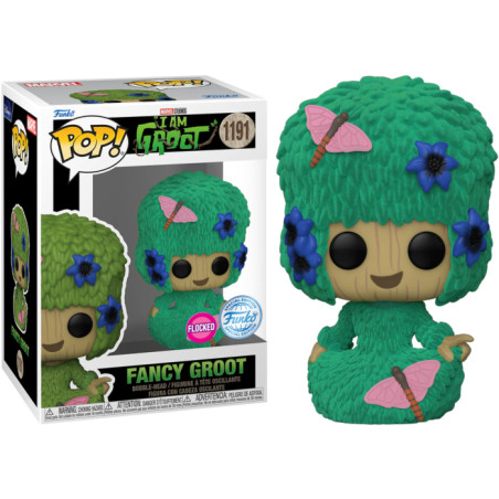 FANCY GROOT / I AM GROOT / FIGURINE FUNKO POP / EXCLUSIVE SPECIAL EDITION / FLOCKED