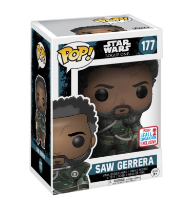 SAW GERRERA / STAR WARS / FIGURINE FUNKO POP / NYCC 2017 EXCLUSIVE SAW GERRERA / STAR WARS / FIGURINE FUNKO POP / NYCC 2017 EXCLUSIVE