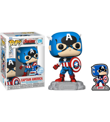 CAPTAIN AMERICA 60 TH / THE AVENGERS BEYOND EARTHS MIGHTIEST / FIGURINE FUNKO POP / EXCLUSIVE SPECIAL EDITION