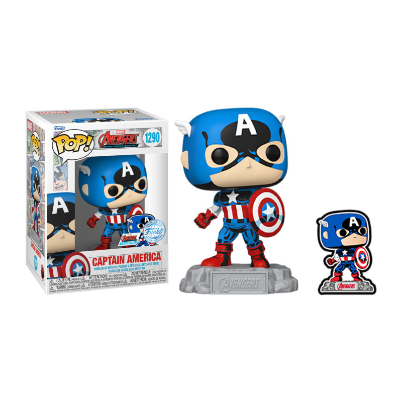 CAPTAIN AMERICA 60 TH / THE AVENGERS BEYOND EARTHS MIGHTIEST / FIGURINE FUNKO POP / EXCLUSIVE SPECIAL EDITION