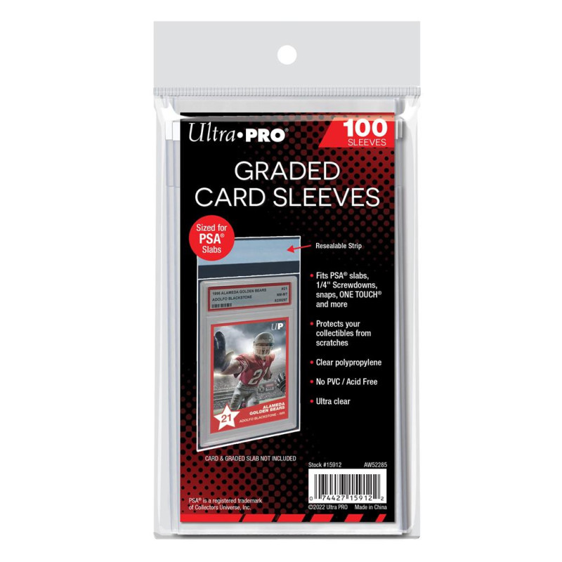 GRADED CARD SLEEVES X 100 / ULTRA PRO