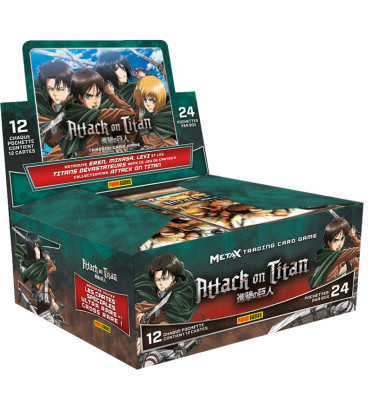 BOITE DE 24 BOOSTERS ATTACK ON TITAN / CARTE PANINI VF